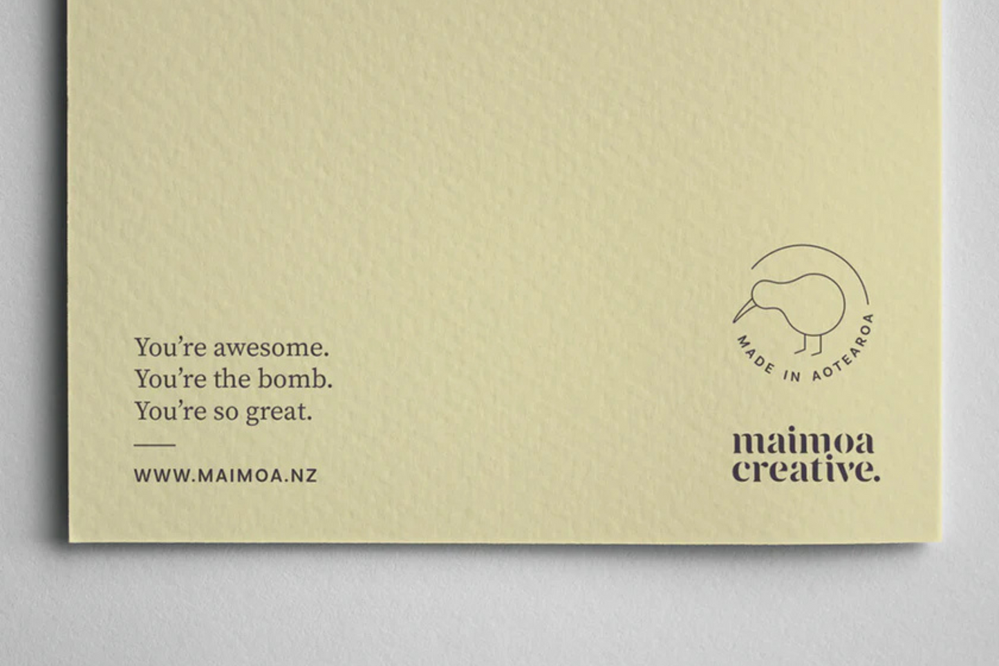 'YOU'RE AWESOME' GREETING CARD.
