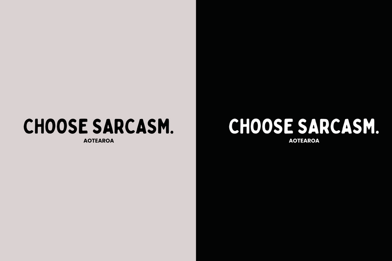 HINT OF SARCASM.