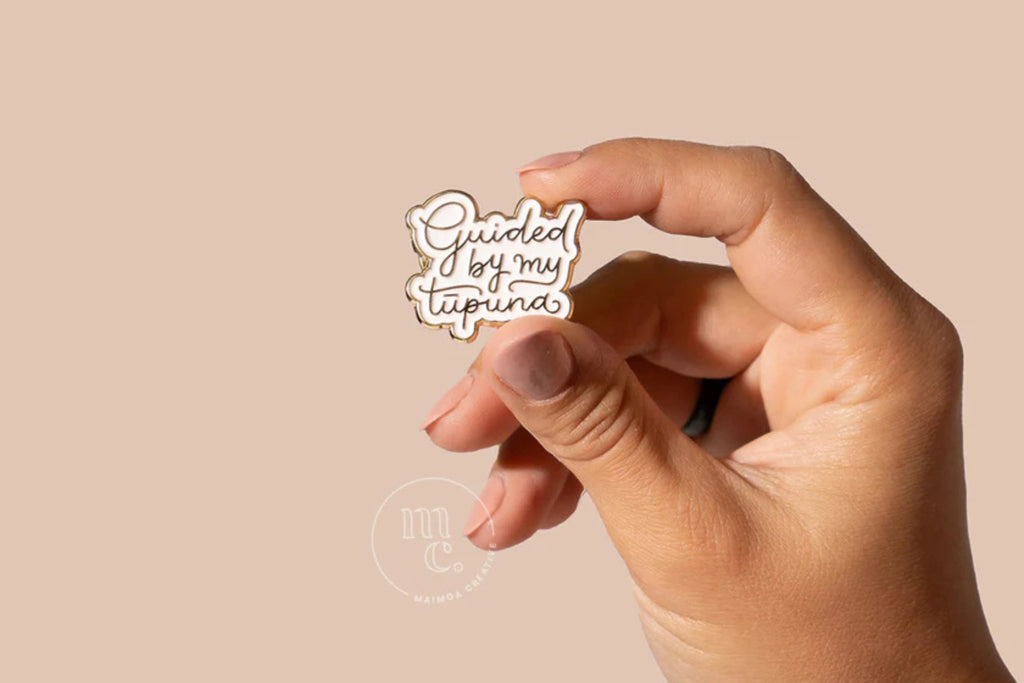 Guided by my Tūpuna enamel badge