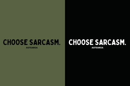 HINT OF SARCASM CREWNECK.