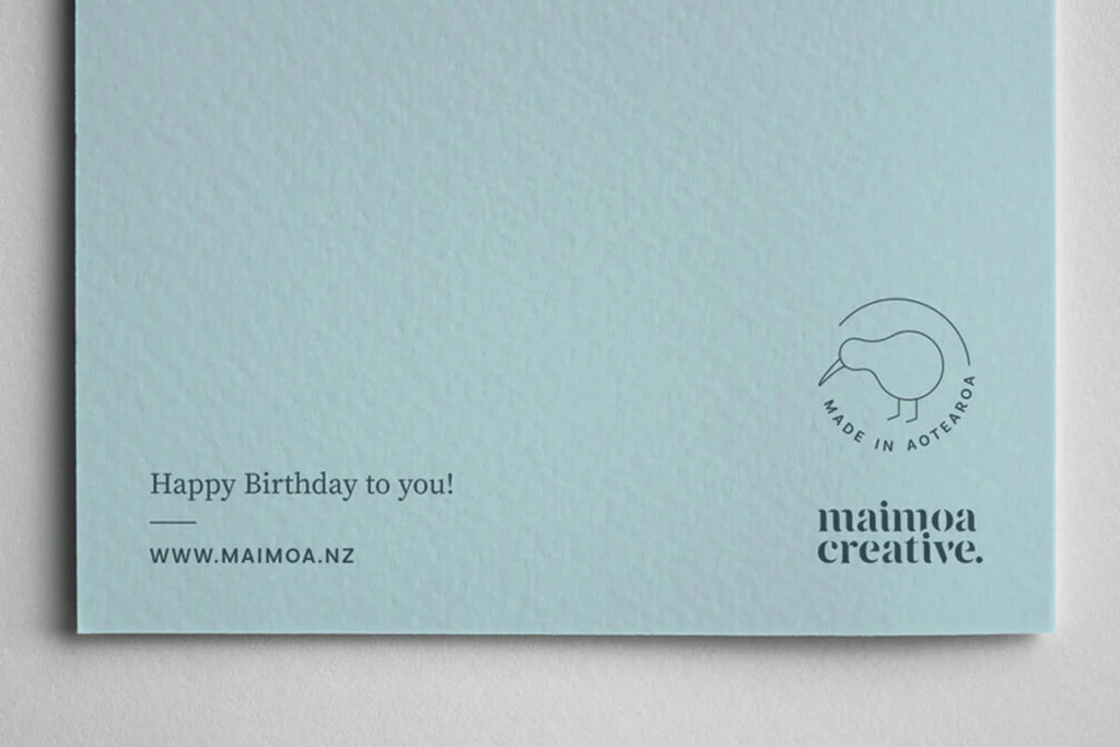 A Māori grreting card for Happy Birthday