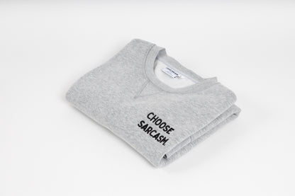 Hint of Sarcasm Crewneck 80% Indian Cotton, 20% Polyester Crewneck - Soft and Breathable Unisex Crewneck