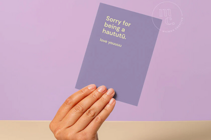 'SORRY' GREETING CARD.