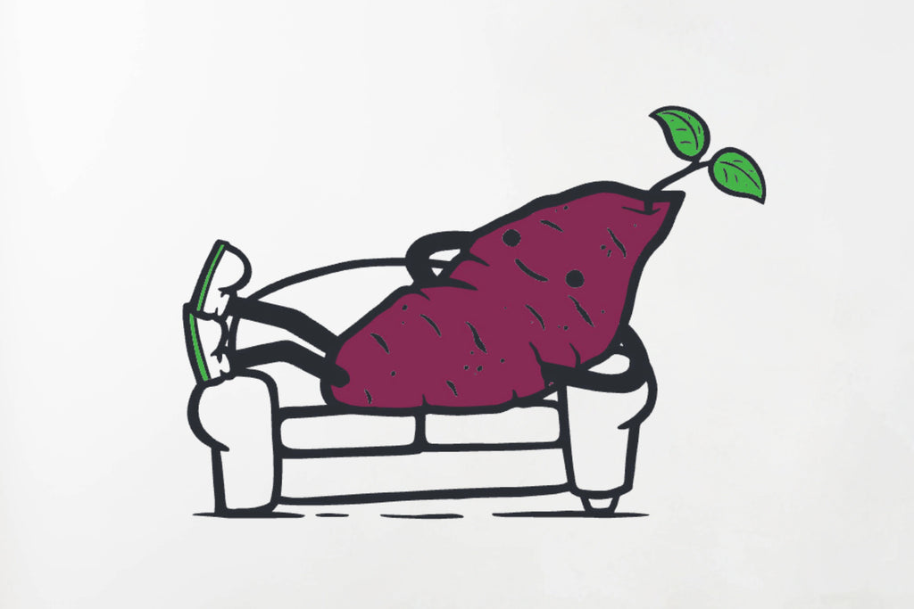 Couch Kumara Tee – unisex, Māori-inspired cotton T-shirt for everyday NZ wear.