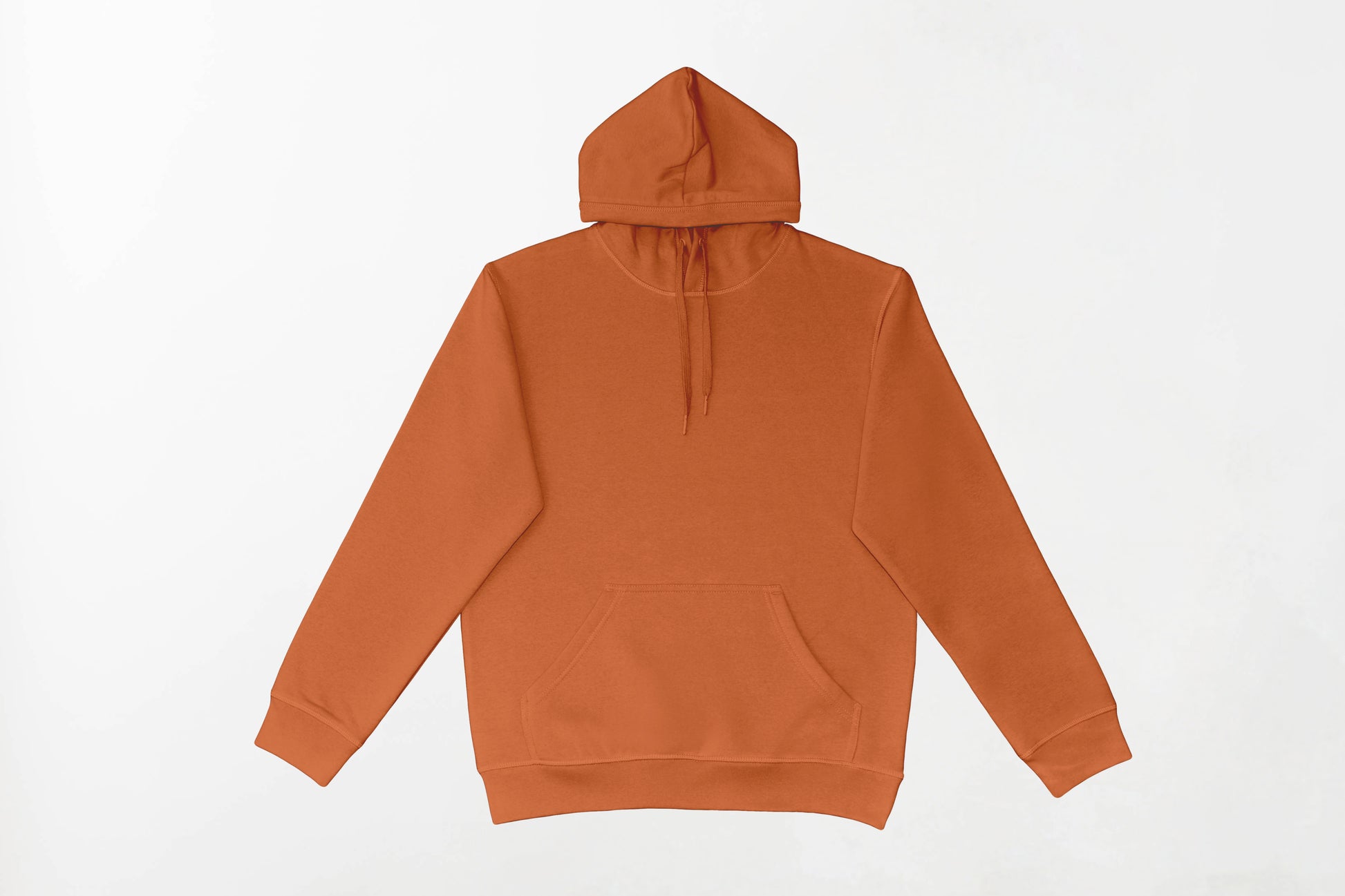 Flat lay of CHOOSE SARCASM's Blank Hoodie – unisex, Māori-inspired cotton/polyester hoodie for everyday NZ wear.