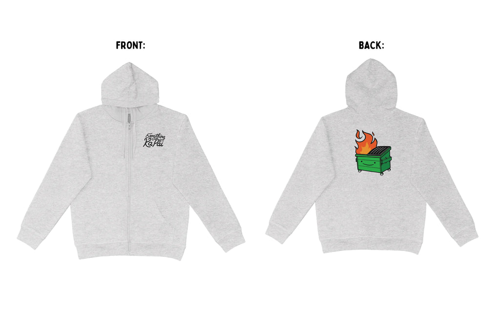 EVERYTHING IS KA PAI ZIP HOODIE.