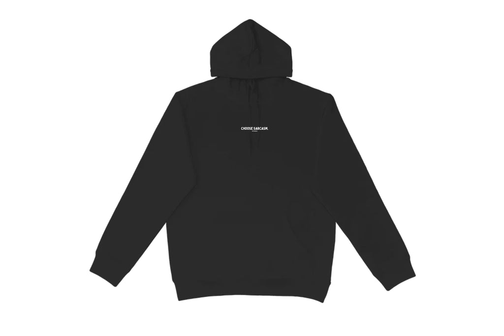 Flay lay of the Hint of Sarcasm Hoodie – unisex, Māori-inspired cotton/polyester hoodie for everyday NZ wear.