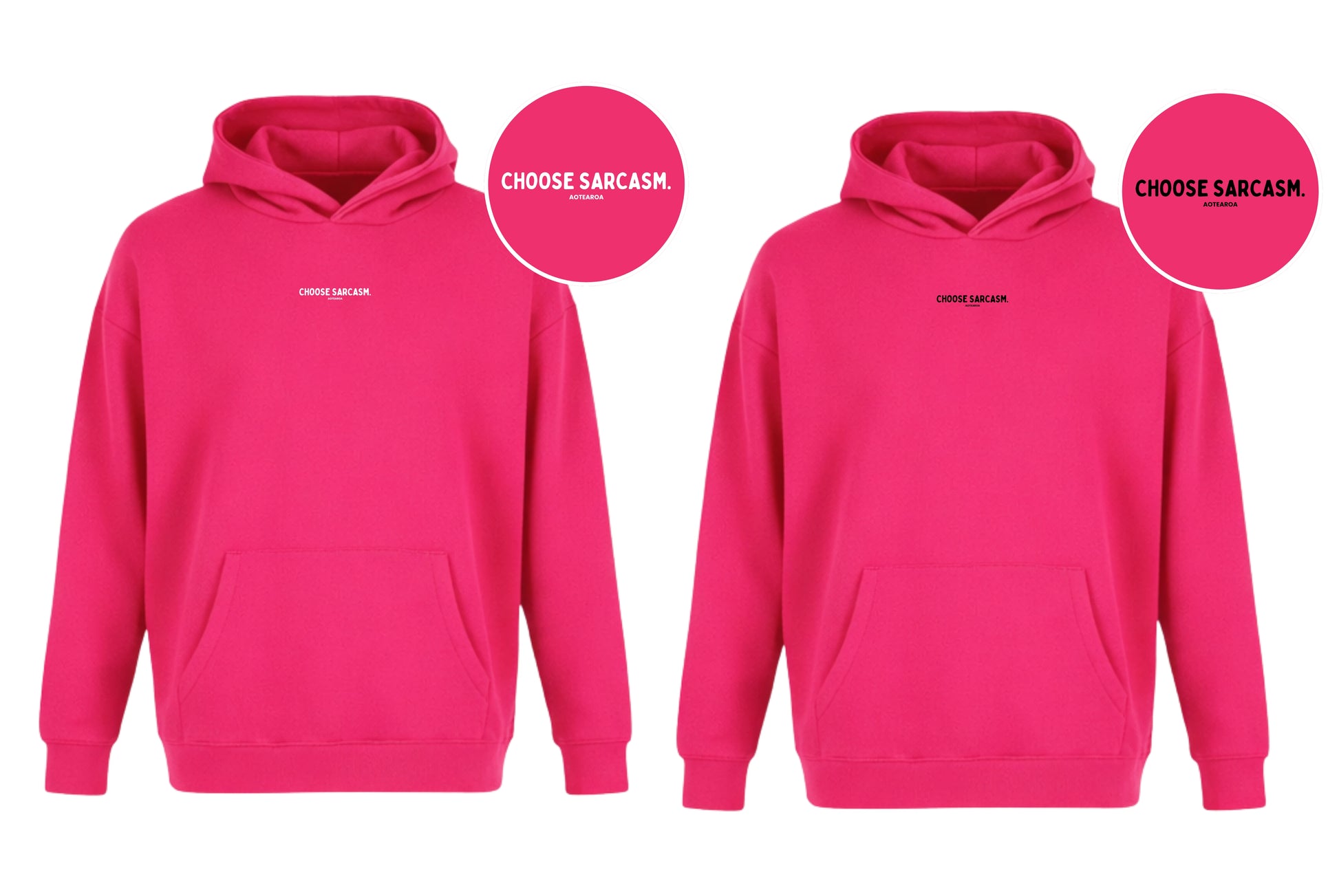 TAYLOR'S SHOCKING PINK HOODIE.