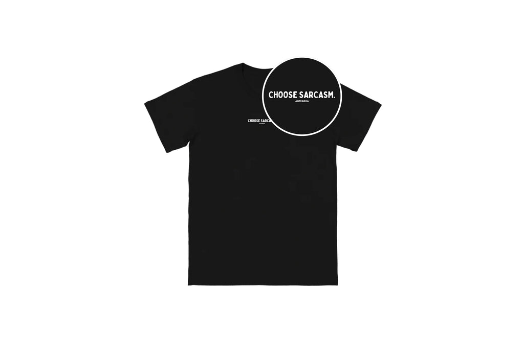 HINT OF SARCASM TEE.